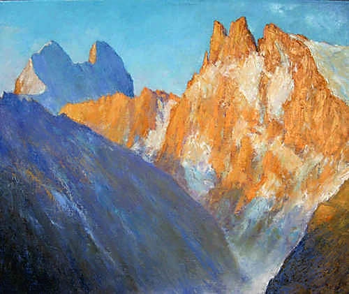 Ущелье Щхелды (Альпинизм, живопись, виктор воропаев)