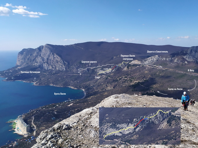 Новая Виа Феррата в Крыму, из Батилимана на Ласпинский перевал. Июль 2021 (Туризм)