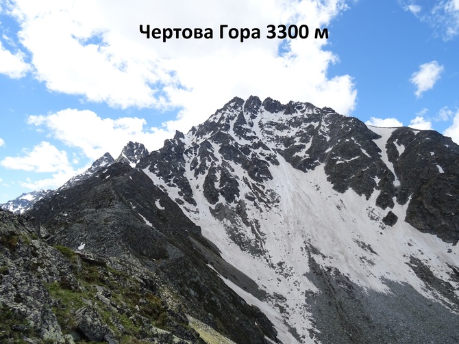 Чeртoвa Гора - самая высокая из Вершин, стоящих непосредственно над курортом Теберда (Альпинизм)