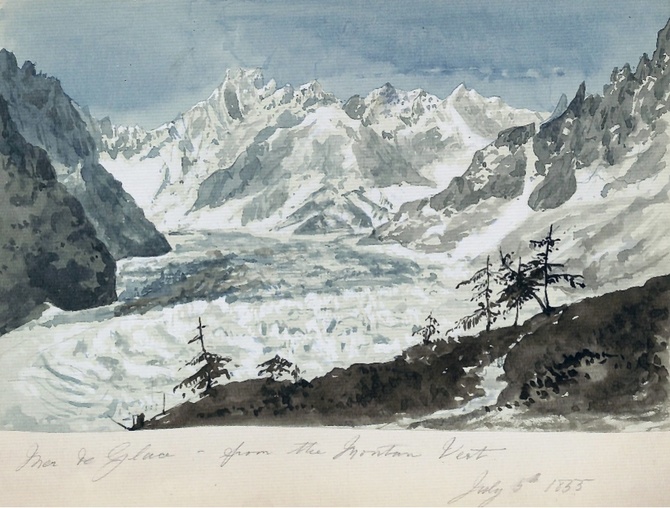 Горы в коллекции живописи Alpine Club (Горный туризм)