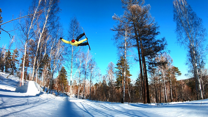 Иркутский сноубординг. Сноу-Парк "Tzarsky Rider" - место где зарождаются трюки. Творчество и спорт. (Горные лыжи/Сноуборд)