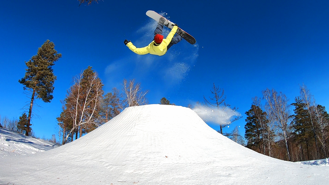 Иркутский сноубординг. Сноу-Парк "Tzarsky Rider" - место где зарождаются трюки. Творчество и спорт. (Горные лыжи/Сноуборд)
