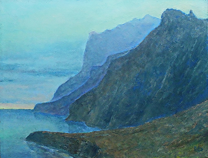 Вулкан Кара-Даг в ожидании крымской ночи