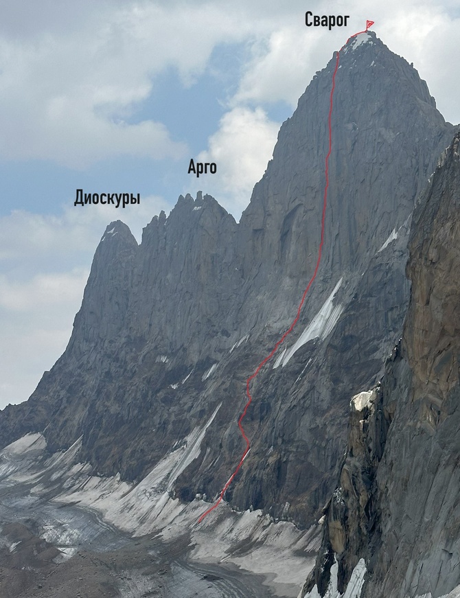 Сварог 2025 перпопрохождение центра Северной стены (Альпинизм)