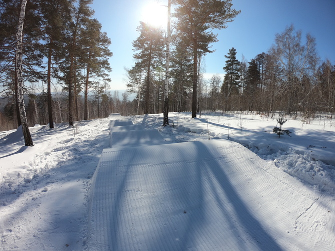 8 Могульная трасса в сноу-парке Tzarsky Rider (Горные лыжи/Сноуборд)
