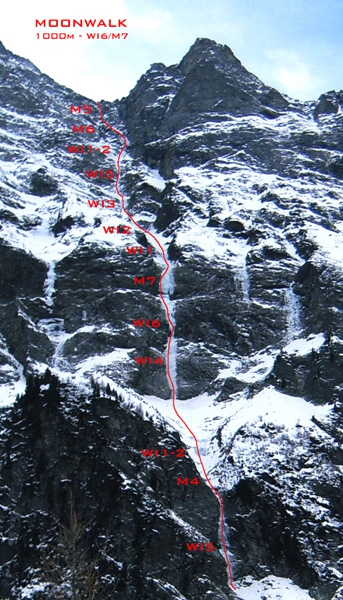 Перво-пройден самый длинный водопад Австрии - "Moonwalk" 1000 м, WI6/M7 (Альпинизм, ляйхтфрид, австрия, микст, ледолазание, пурнер, альпинизм)