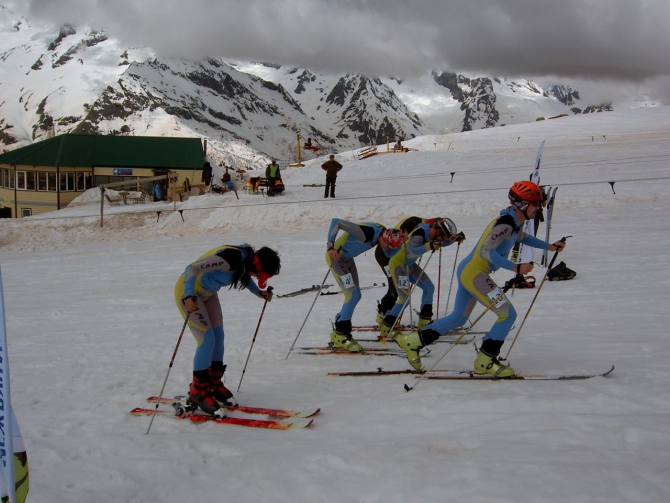 В Домбае прошел Чемпионат России по ски-альпинизму (фар, домбай)