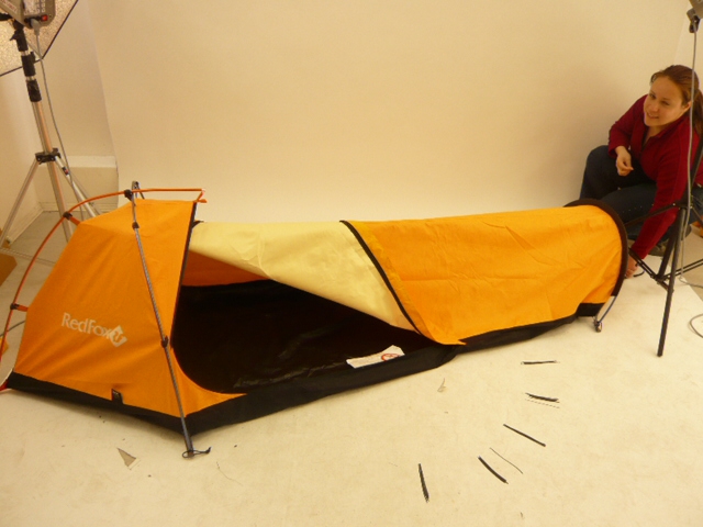 Исполнение желаний: однослойная, мембранная одноместная палатка Bivi Fox. (Альпинизм, альпинизм, red fox)