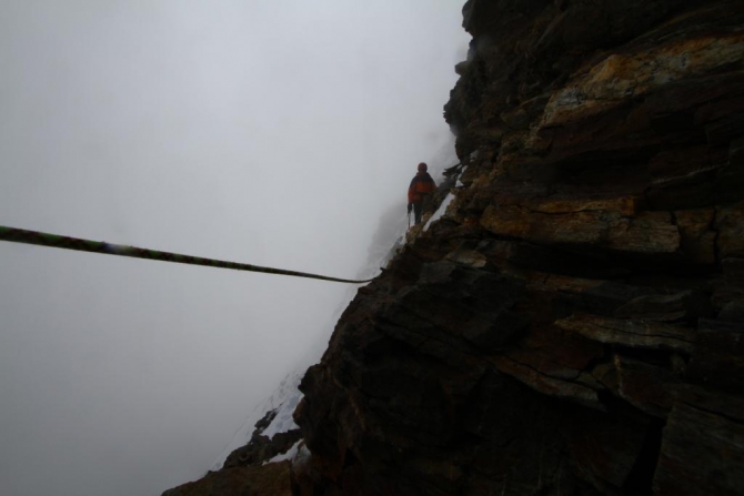 Matterhorn. Первый полет в вингсьюте. Zmutt ridge. (Альпинизм, розов)