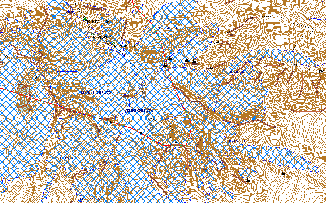 Карта Казбека и Геналдонского ущелья для навигаторов Garmin (Горный туризм, gps)