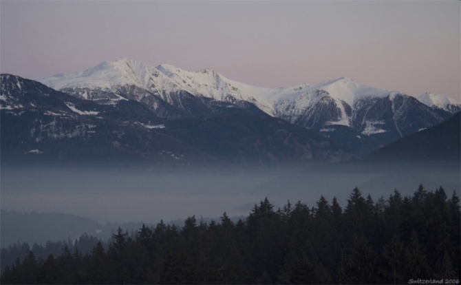 Сонная лощина или обратная сторона Lenzerheide, Switzerland (countryside, горы, фото)