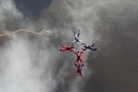 Прыжок на Спасо-Каменный остров (Воздух, парашют)