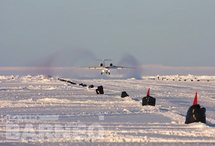 Северный полюс. Ледовая база "БАРНЕО". (арктика)