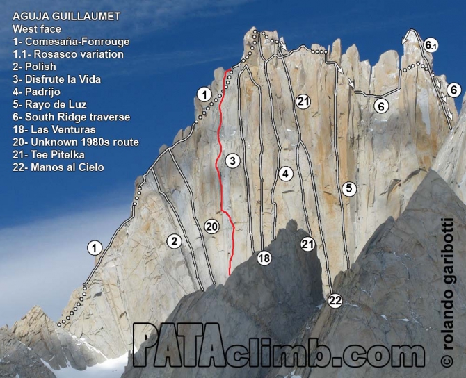 Новый маршрут на стене Guillaumet в Патагонии (Альпинизм, патагония, aguja poincenot, сергей дашкевич)