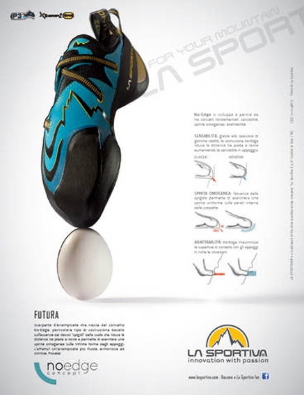 La Sportiva представляет скальные туфли Futura & No-Edge Concept. (Скалолазание, чибис, артём петраков, пьетро даль пра, магазин "старт - 1" в ддс, адам ондра)