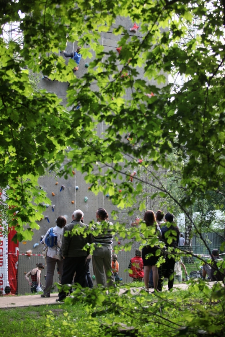 9-го июня открылся скалодром на свежем воздухе - «Соколиная скала». (Скалолазание, сокольники)