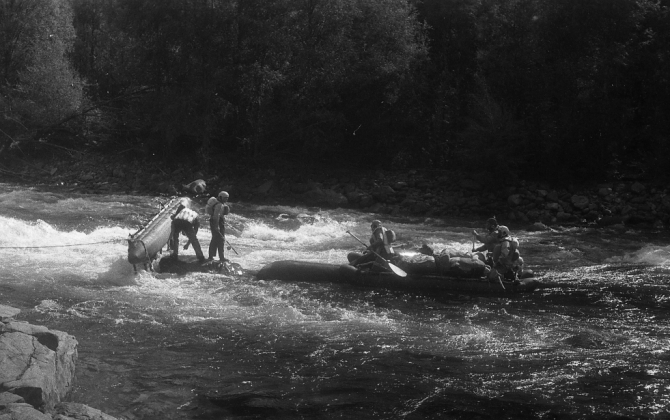 Кадар, первопрохождение реки Талаи. 1988 год. (Горный туризм, кадар река талаи первопрохождение)