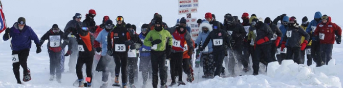 North Pole Marathon - Марафон через Северный Полюс!.. (Снегоступинг, гонки, снегоступинг)
