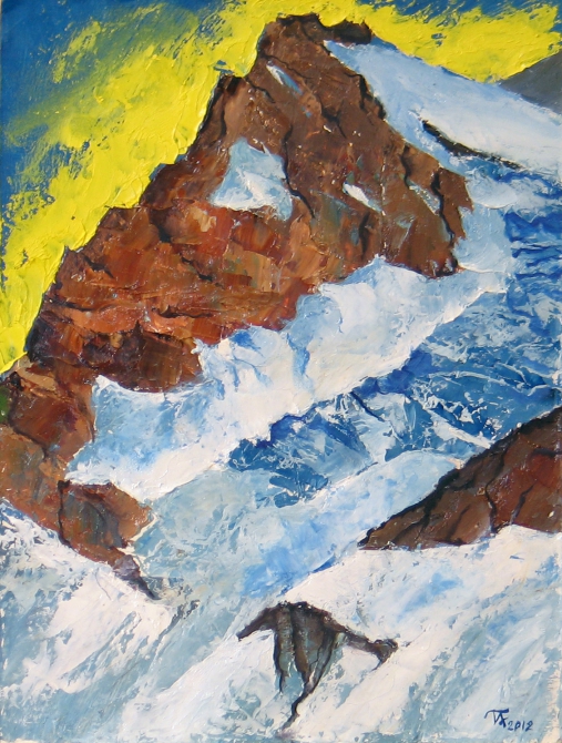 Лед и пламя (петропавловский петр, живопись, горы)