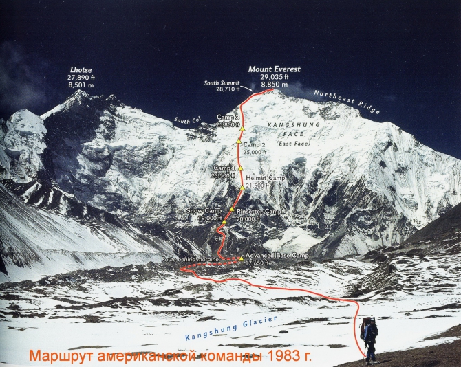 Эверест.  Восточная (Кангчунгская) стена. 1983 год. (Альпинизм, канчунгская стена)
